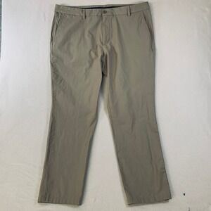 Vineyard Vines Mens On-The-Go Pants 40x30 Beige Cotton Blend Casual Chinos